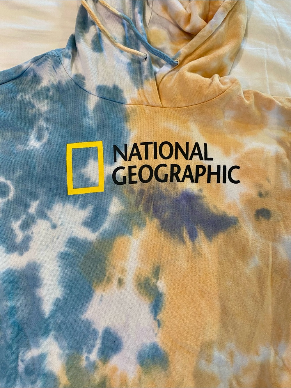 National Geographic Multicolor Tie-Dye Hoodie - Blue, Tan, Purple - Picture 2 of 4